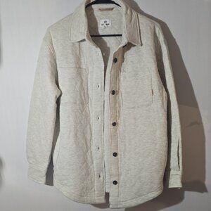 tentree Light Cream Quilted Utility Jacket